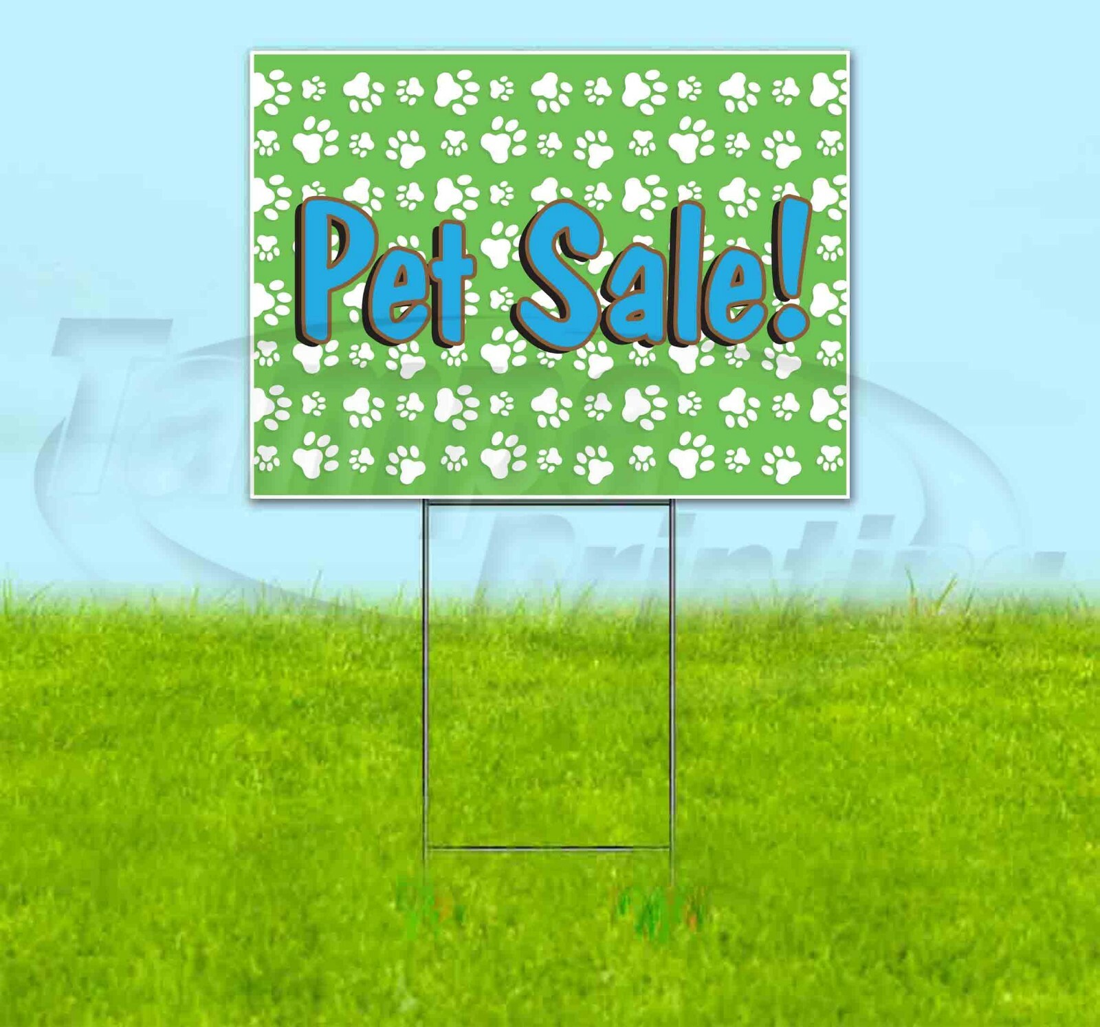 PET SALE 18×24 Yard Sign Corrugated Plastic Bandit Lawn Business USA ANIMALS