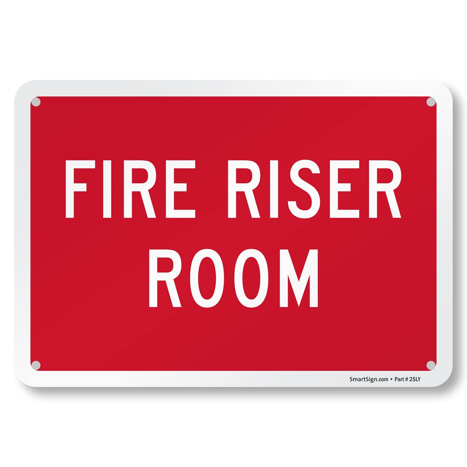 7&Prime;x10&Prime; Aluminum « Fire Riser Room » Sign for Commercial Industrial Buildings