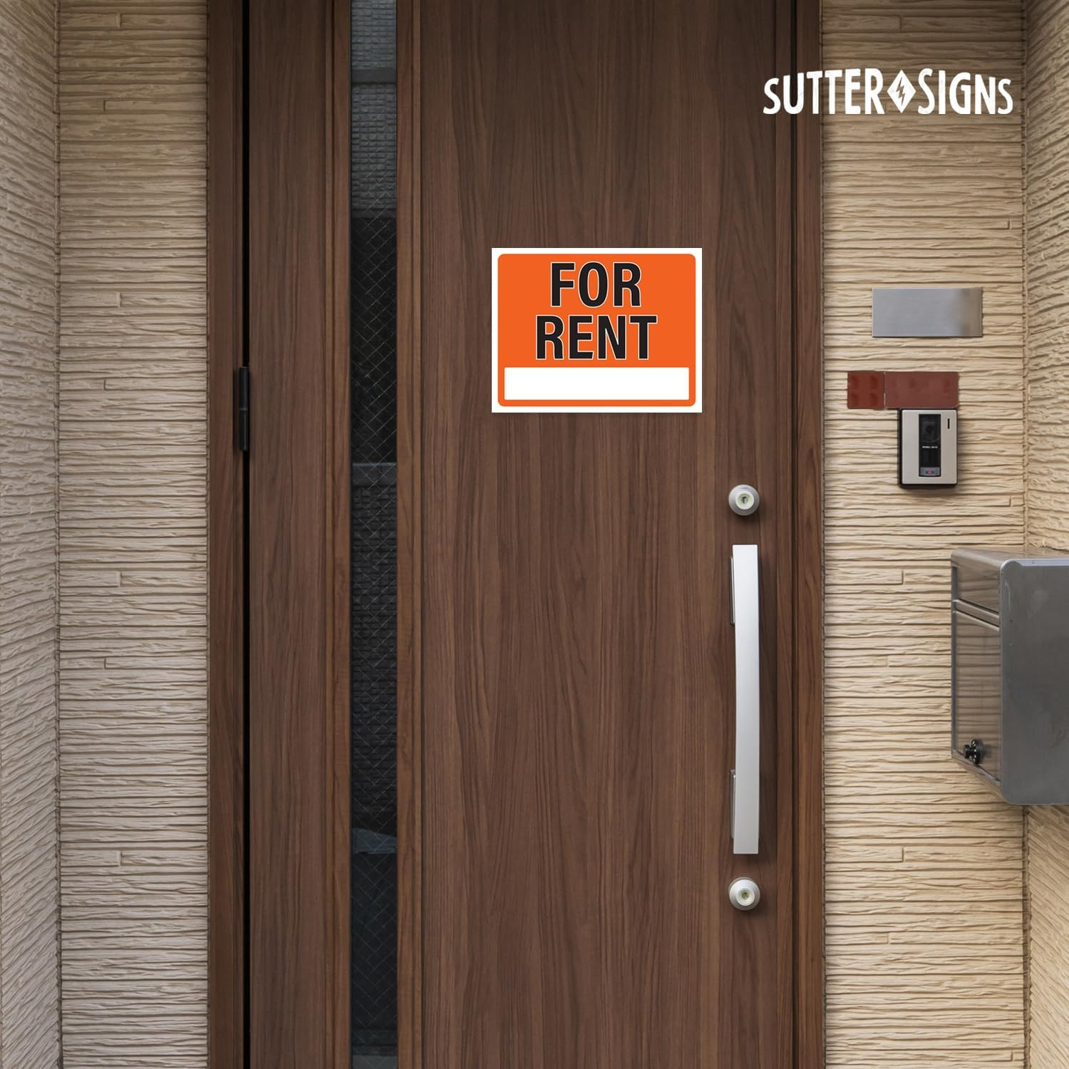 For Rent Sign 14X11, Plastic Sign for Home, Office, Rental, Commercial Propety,