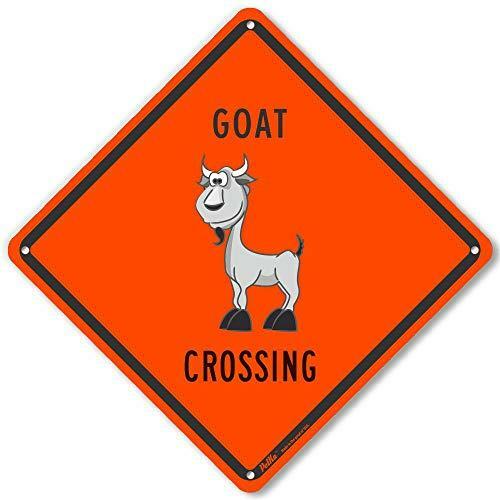 PetKa Signs and Graphics PKAC-0355-NA_10x10&Prime;Goat Crossing » Aluminum Sign, 10&Prime; x