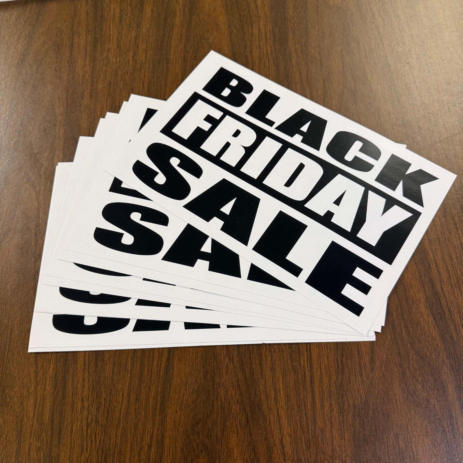 Black Friday Sale Price Signs for Retail -11&Prime;w x 7&Prime;H-10 pieces- Coated Cardstock