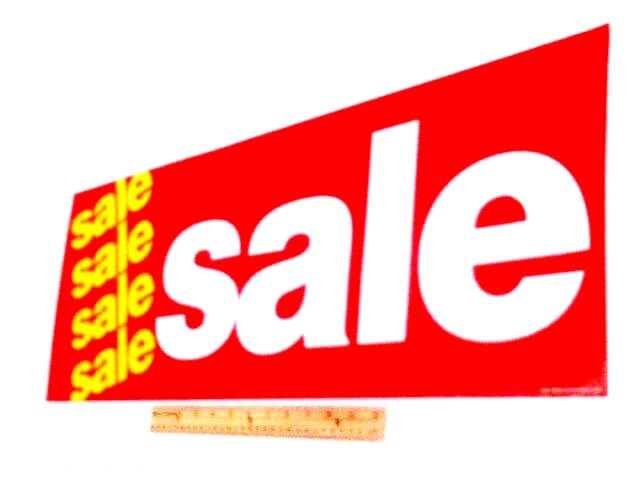 CUSTOMER FAVORITE!!! RETAIL STORE 28&Prime; LONG WINDOW POSTER SALE ADVERTISING BANNER