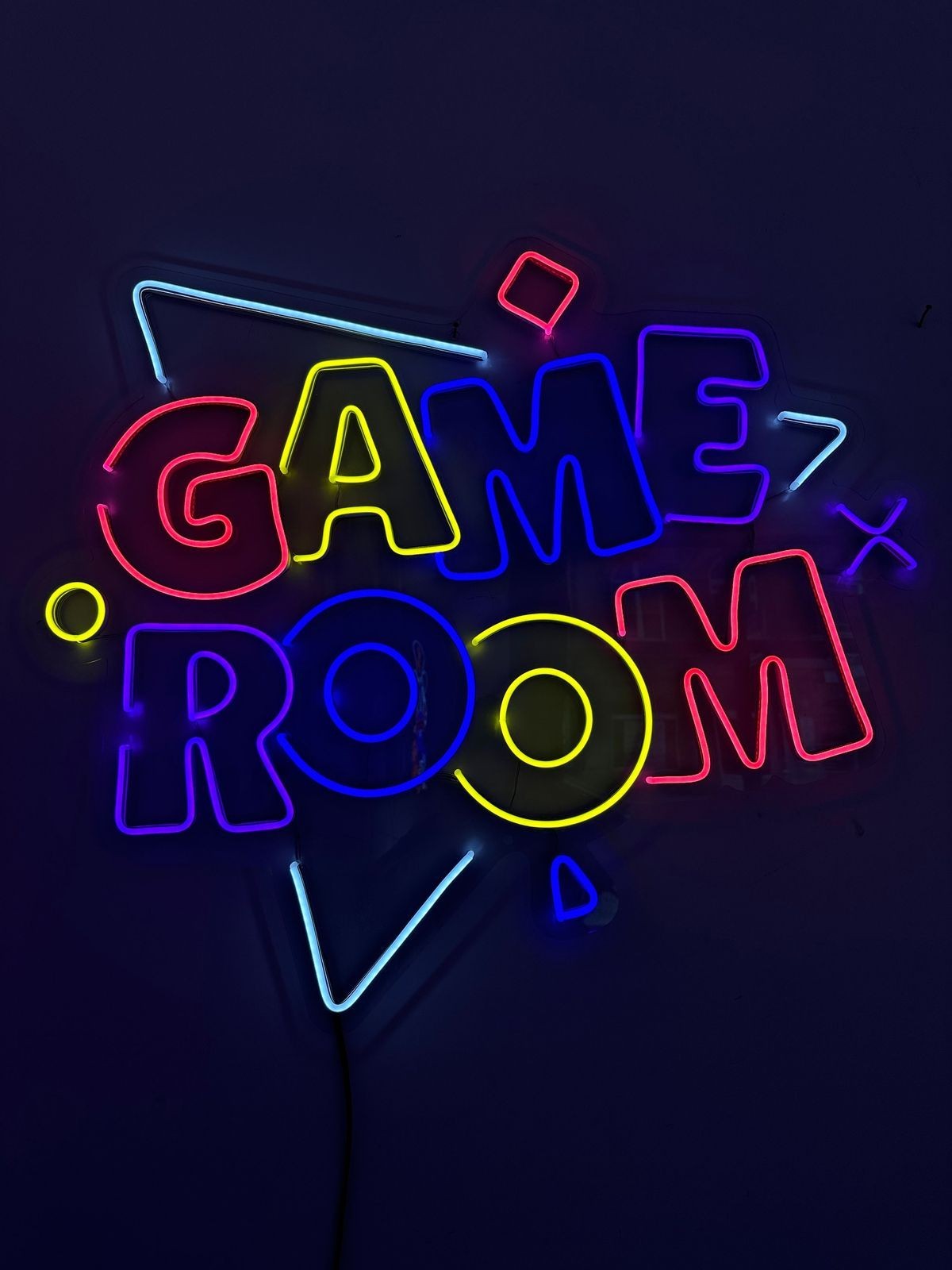 Game Room Neon Sign – LED Gamer Wall Decor for Video Game Room, Bedroom, Mancave