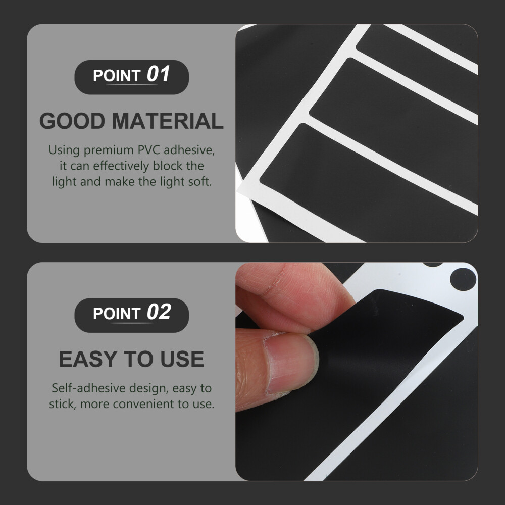 2 Sheets Shading Stickers LED Light Blocking Router Shading Blackout Sticker New