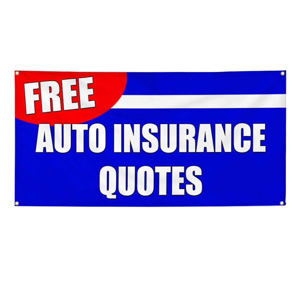 Vinyl Banner Multiple Sizes Free Auto Insurance Quotes Auto Body Shop Business
