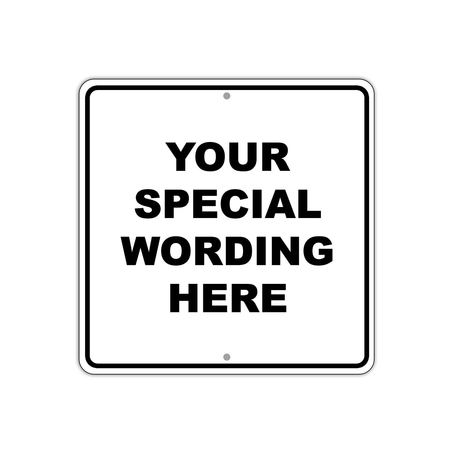 Personalized Your Own Choice Words Or Image Custom Designs Aluminum Metal Sign
