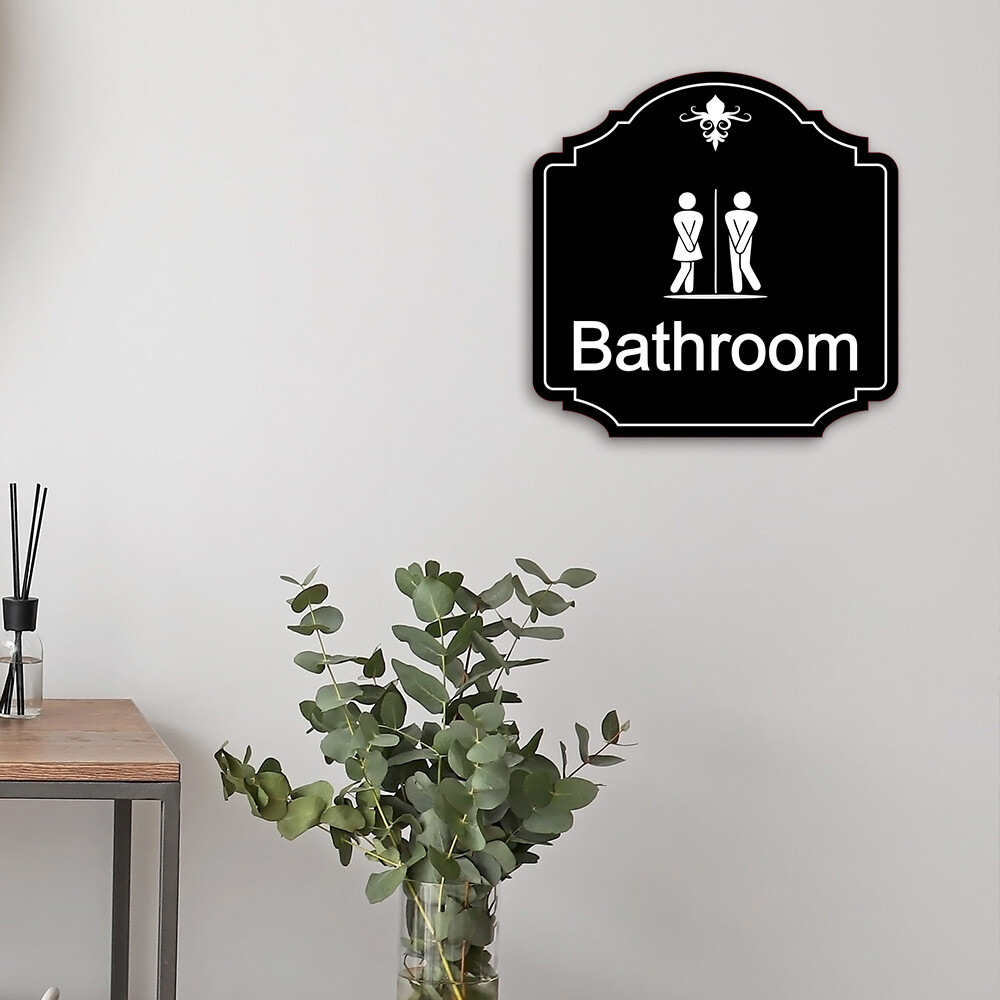 Heritage Plus Bathroom Wall or Door Sign | Home Decor