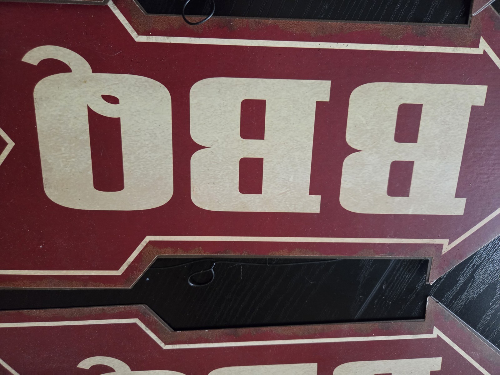 BBQ Meral Sign NWT 4 Included. Great 4 Business Advertising