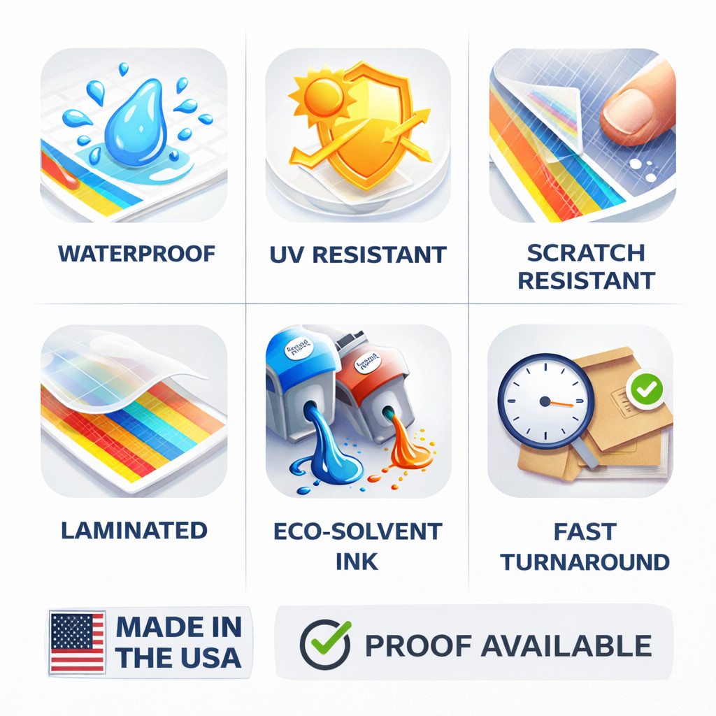 Custom Business Logo Stickers Waterproof Vinyl Decals UV Resistant 2&Prime;-25&Prime;