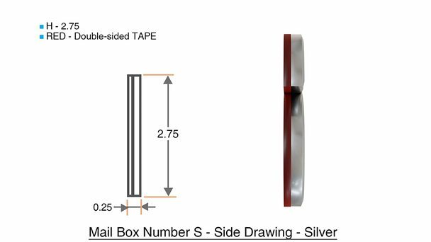 1 PCS – Apartment Number Sign/Mailbox Number Sign,. Letter S ….-REF24-1027