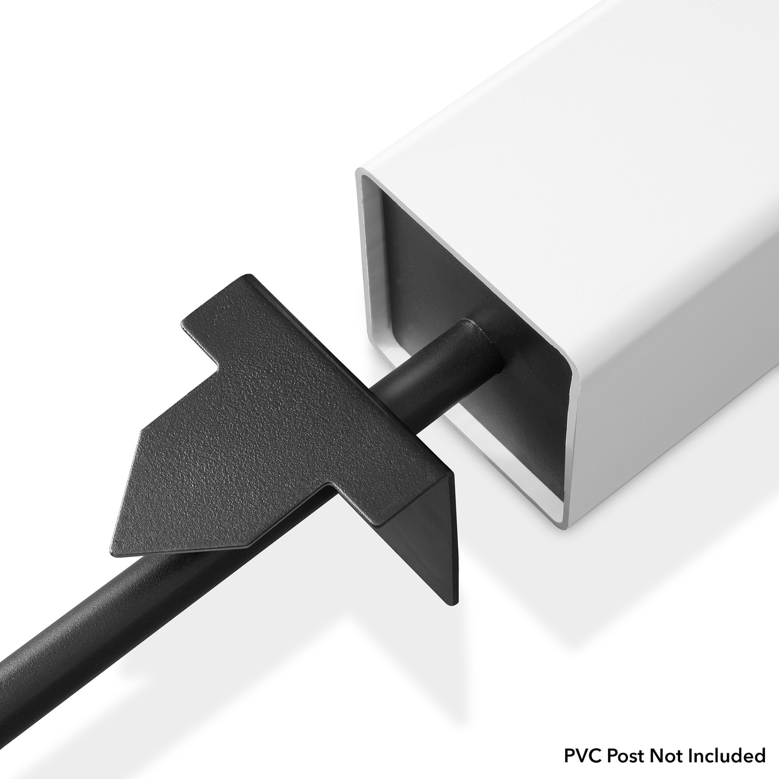 OPEN BOX – 30&Prime; Replacement Real Estate Yard Sign Post Stake – Black Steel