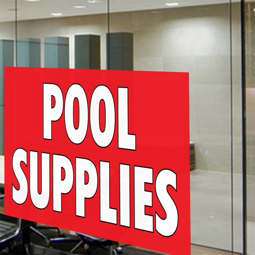 Decal Stickers Pool Supplies Outdoor Advertising Printing Vinyl Store Sign Label