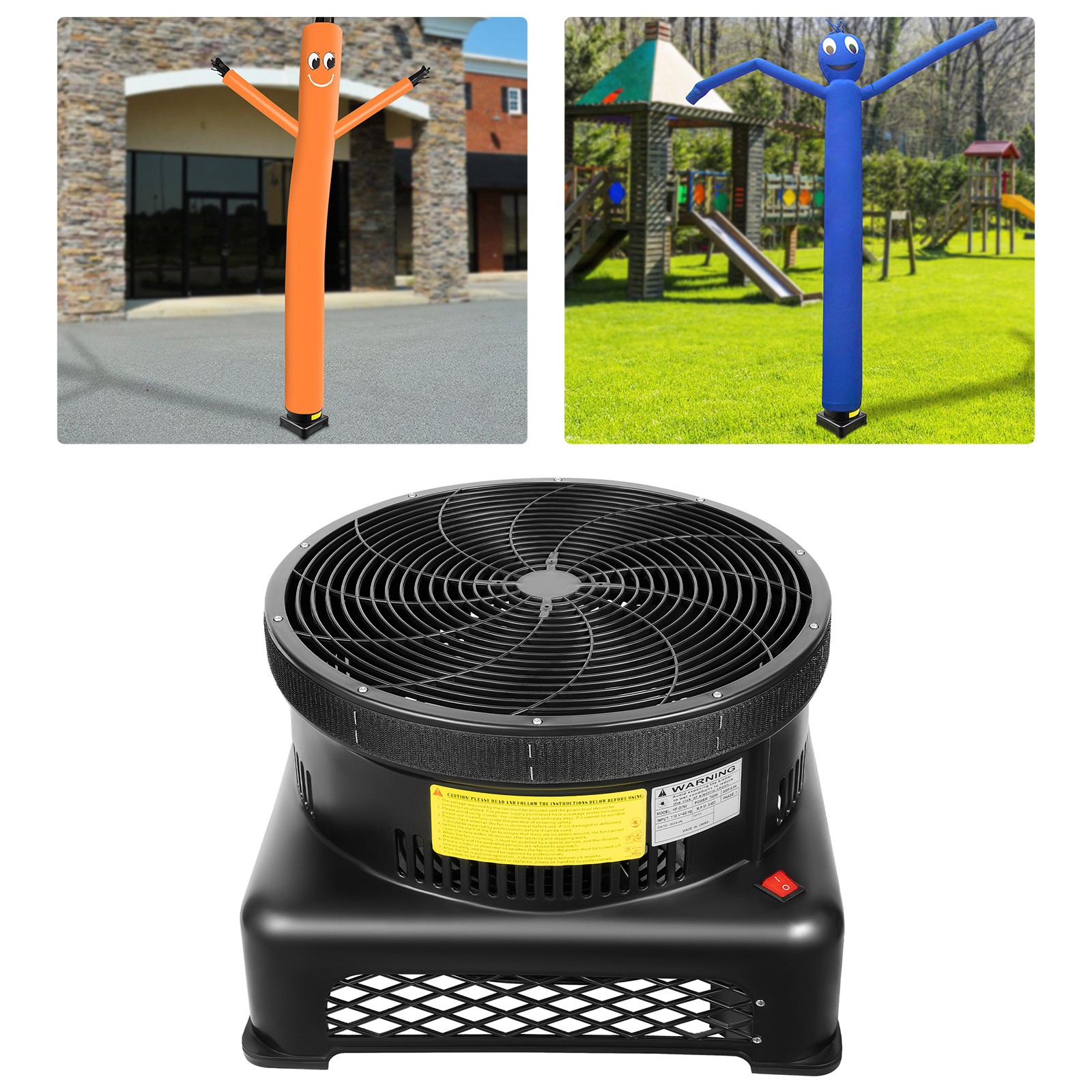750W 1HP Inflatable Blower Air Blower Fan For Air Tube Puppet Dancer Wind Tube