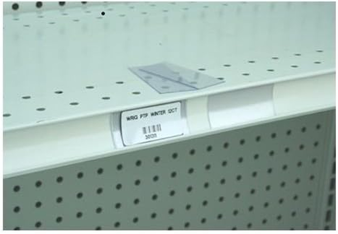 250 Clear Plastic Gondola Shelving Ticket Molding UPC Insert Strips 3&Prime; x 1.25&Prime;