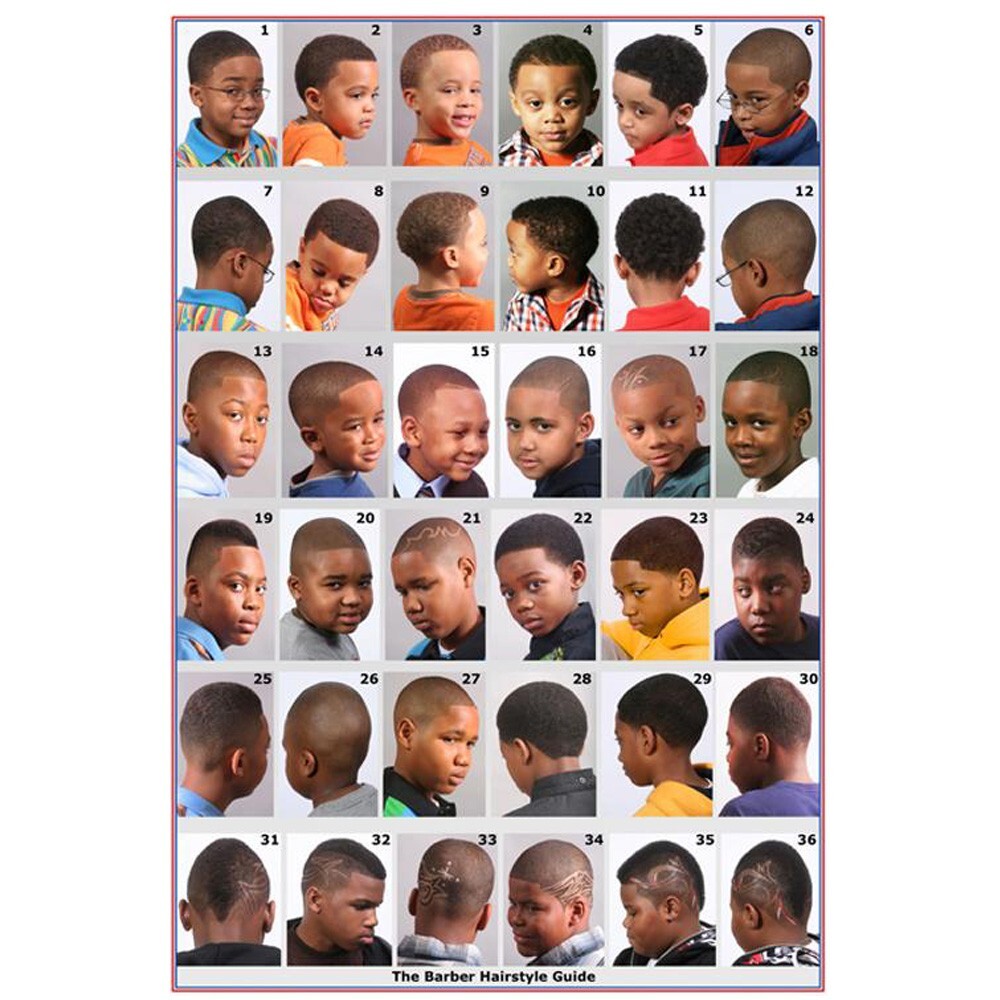 BARBER SALON BEAUTY SPA 24&Prime;X36&Prime; HAIR STYLE CUT DESIGN POSTER BOYS MEN