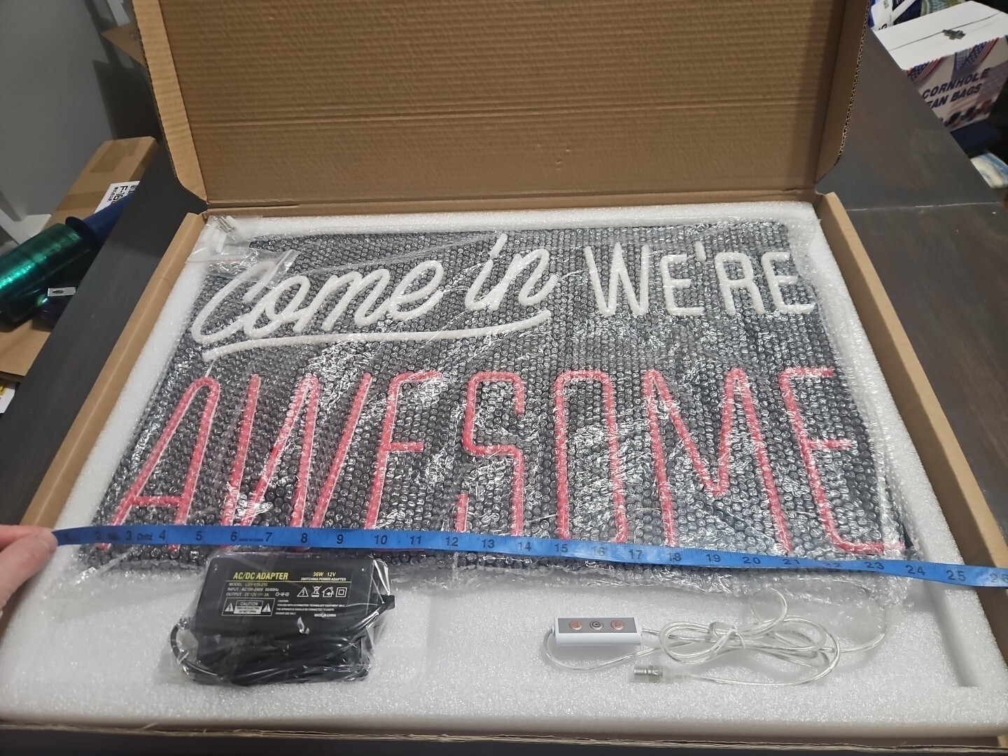 Come in were awesome neon sign 24&Prime;x15&Prime; New Open Sign For Retail Business