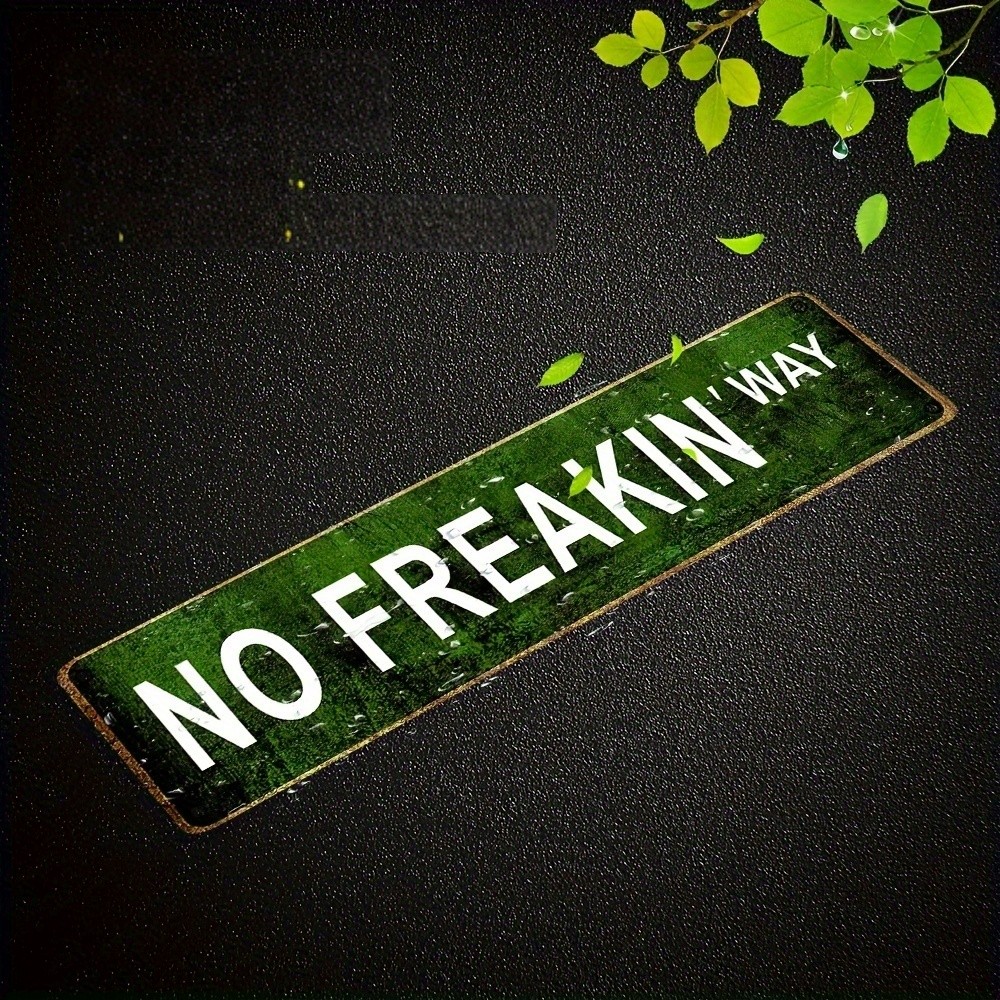 Vintage Green Background Metal Sign Home Office Interior Wall Art Ornament Gift