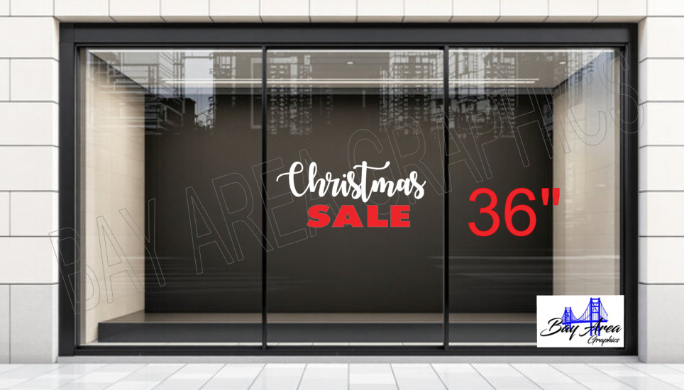 Christmas SALE Window Sign | Premium Oracal 651 Outdoor Decal🎅🎄❄️.