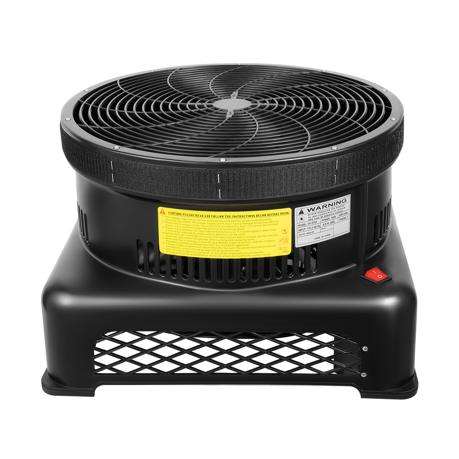750W 1HP Inflatable Blower Air Blower Fan For Air Tube Puppet Dancer Wind Tube