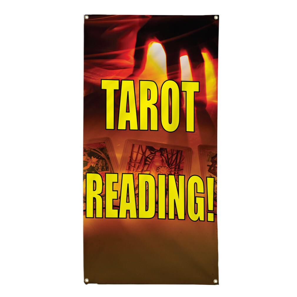 Vertical Vinyl Banner Multiple Sizes Tarot Reading Fantasy Outdoor