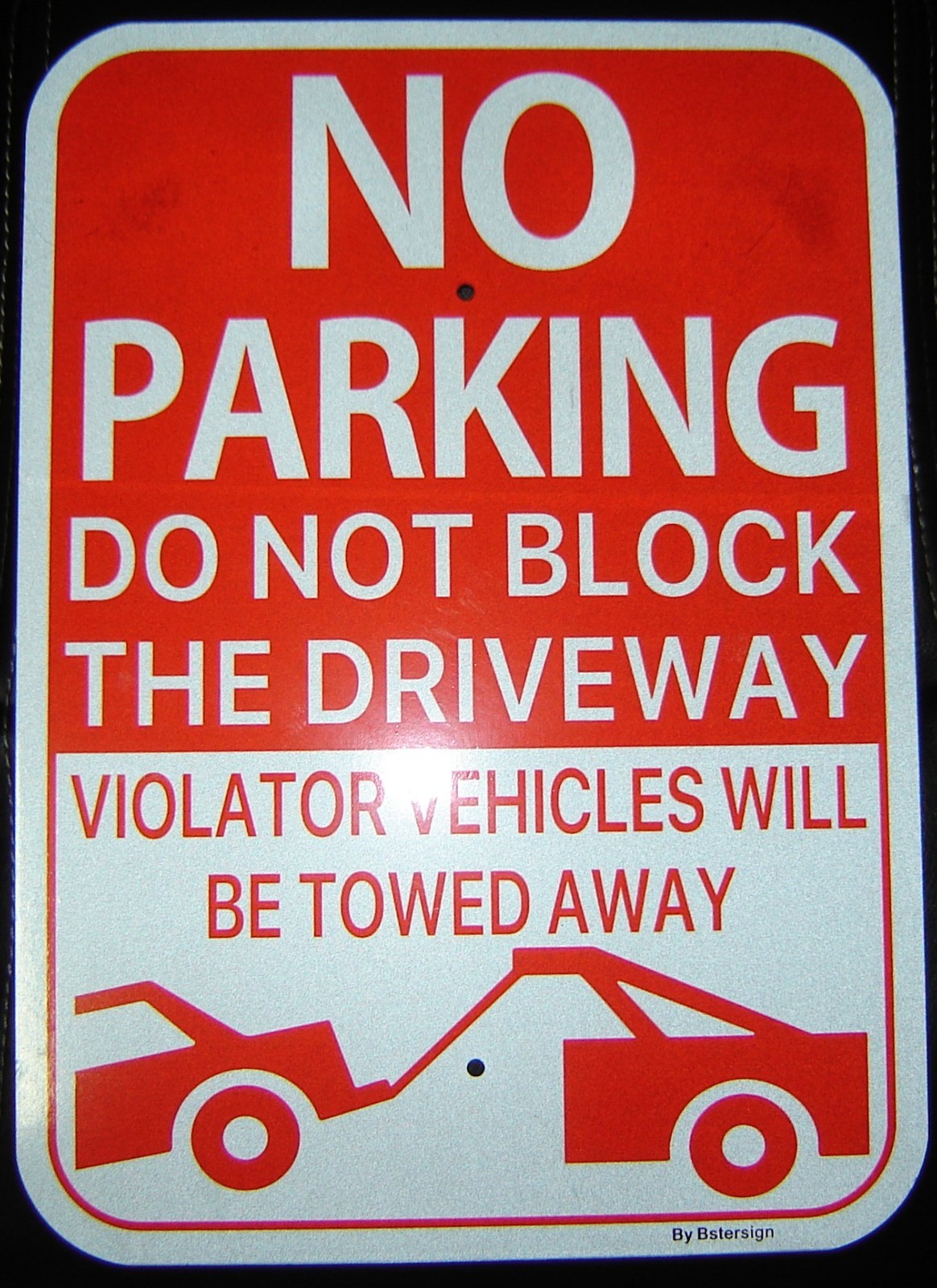 14×10 inch No Parking Do Not Block Drive Violator Vehicles Towed Metal Sign FR5