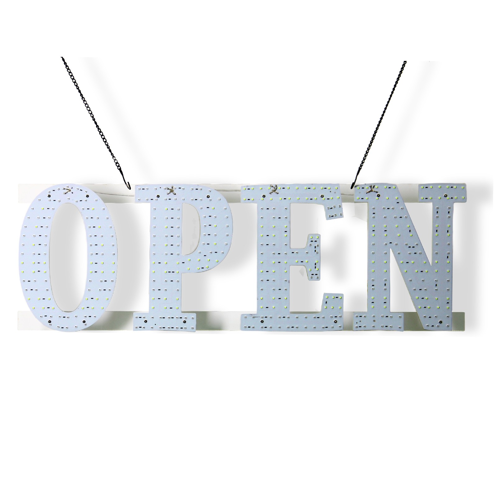 30&Prime;x10&Prime; US Flag LED Open Sign Remote Ultra Bright Light Store Window Wall Plug