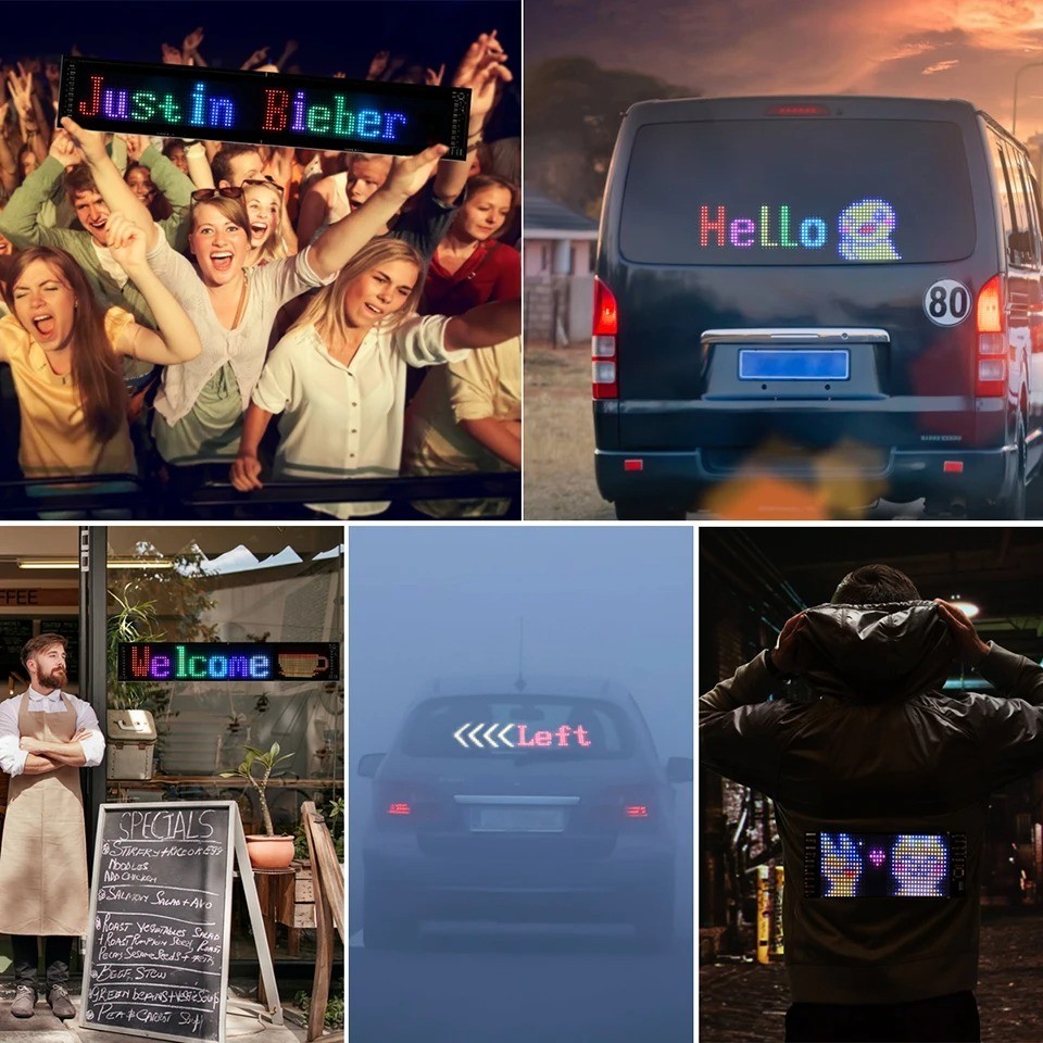 Customisable Animated Window Display LED Matrix Pixel Scrolling Screen