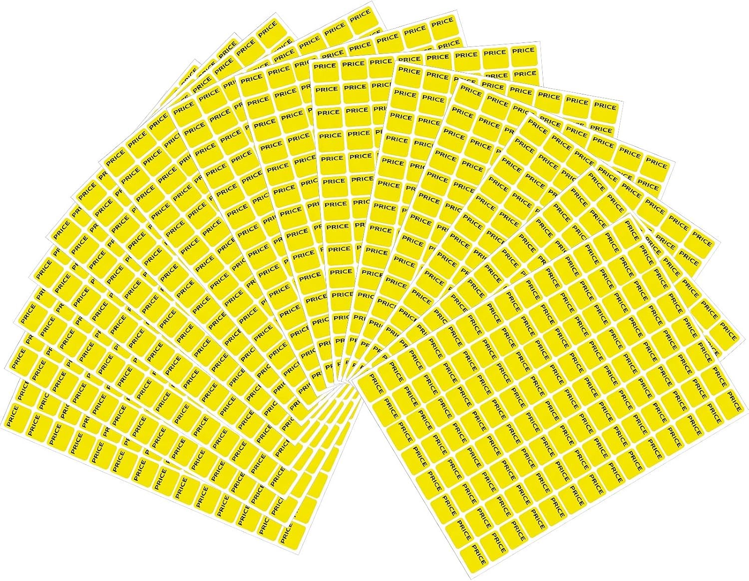 2240 Pcs Yard Sale Price Stickers, Prepriced Pricing Labels, Yellow