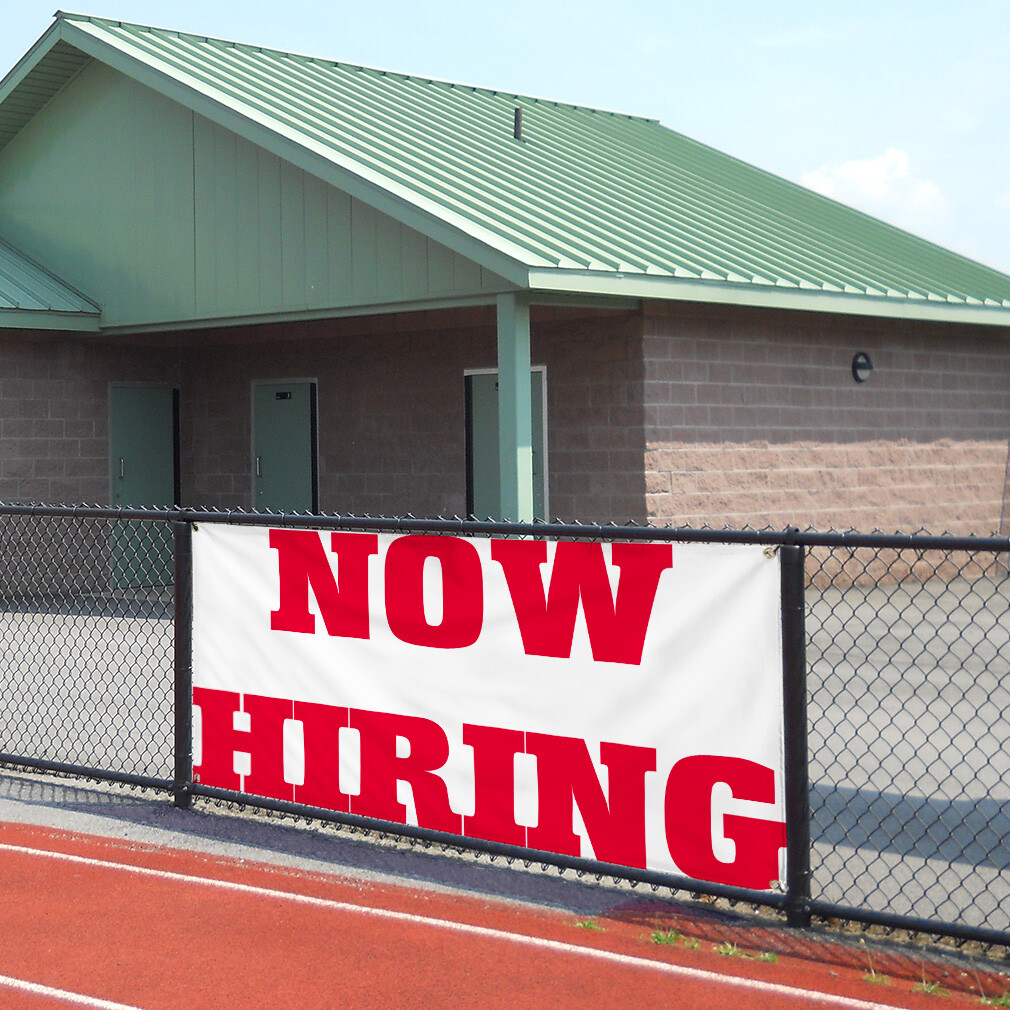 Vinyl Banner Multiple Sizes Now Hiring Business H Business Outdoor