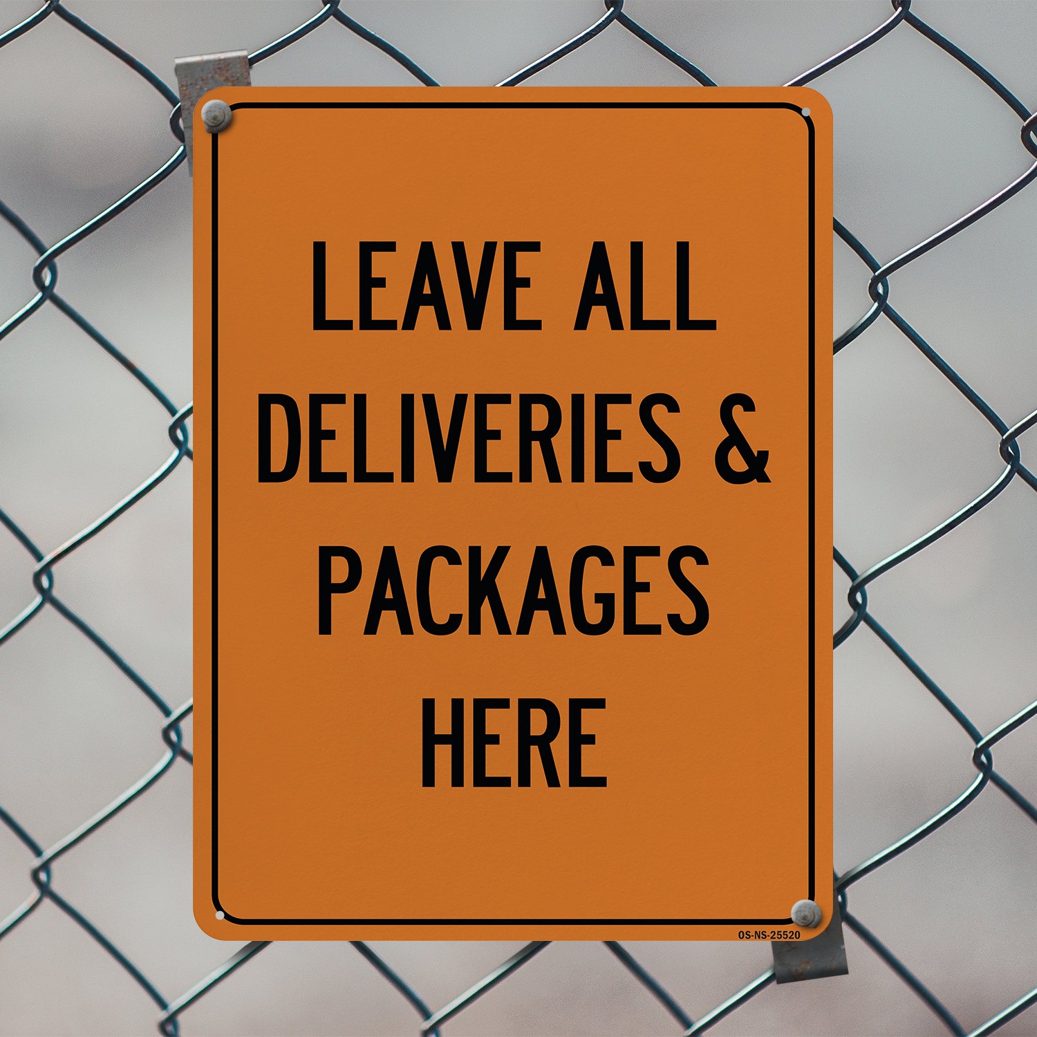 Leave All Deliveries & Packages Here Public Safety Sign Or Decal – 5 or 10 Pack