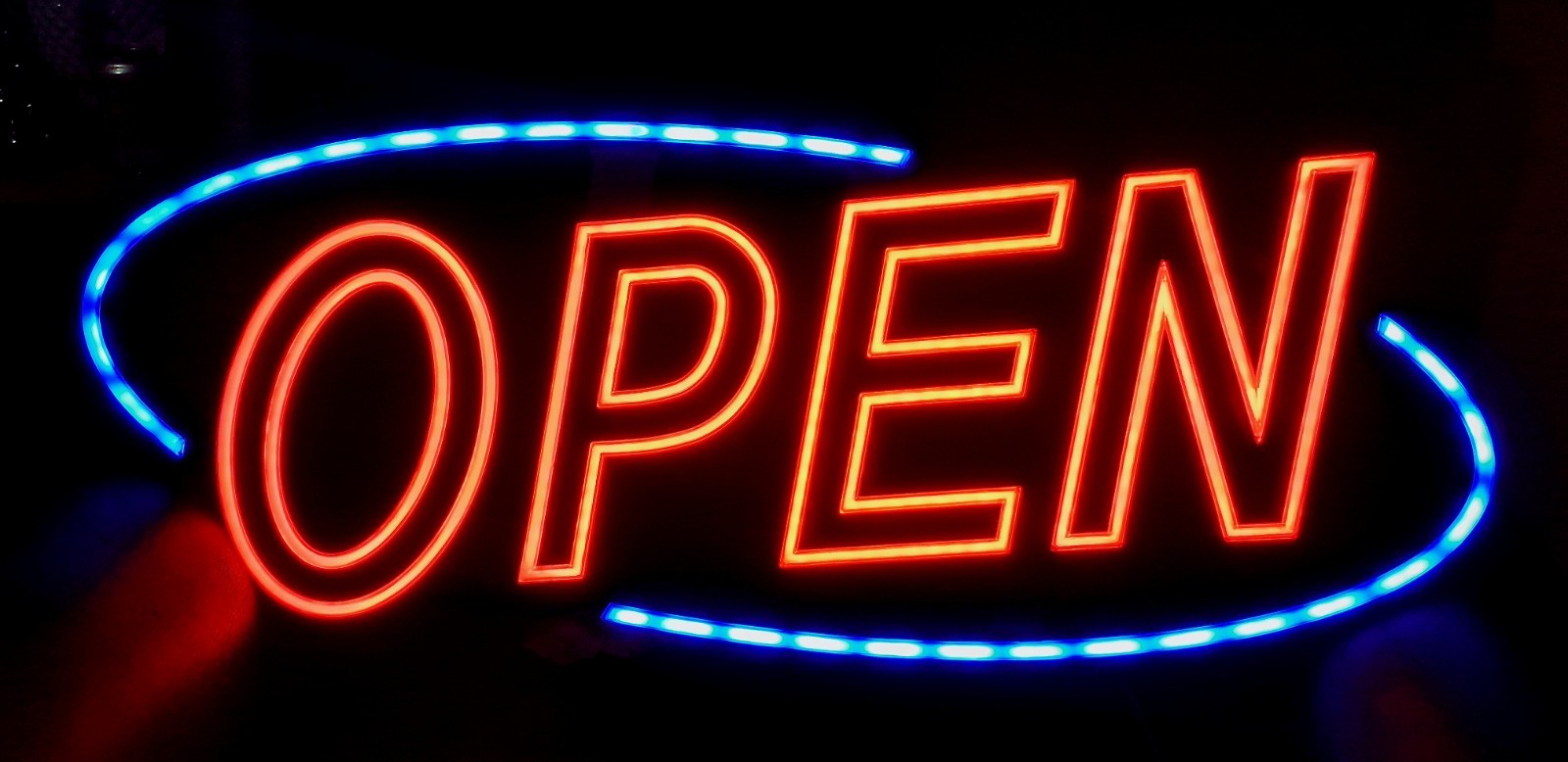 Optiva Ultra Bright LED Open Sign 31.5&Prime;