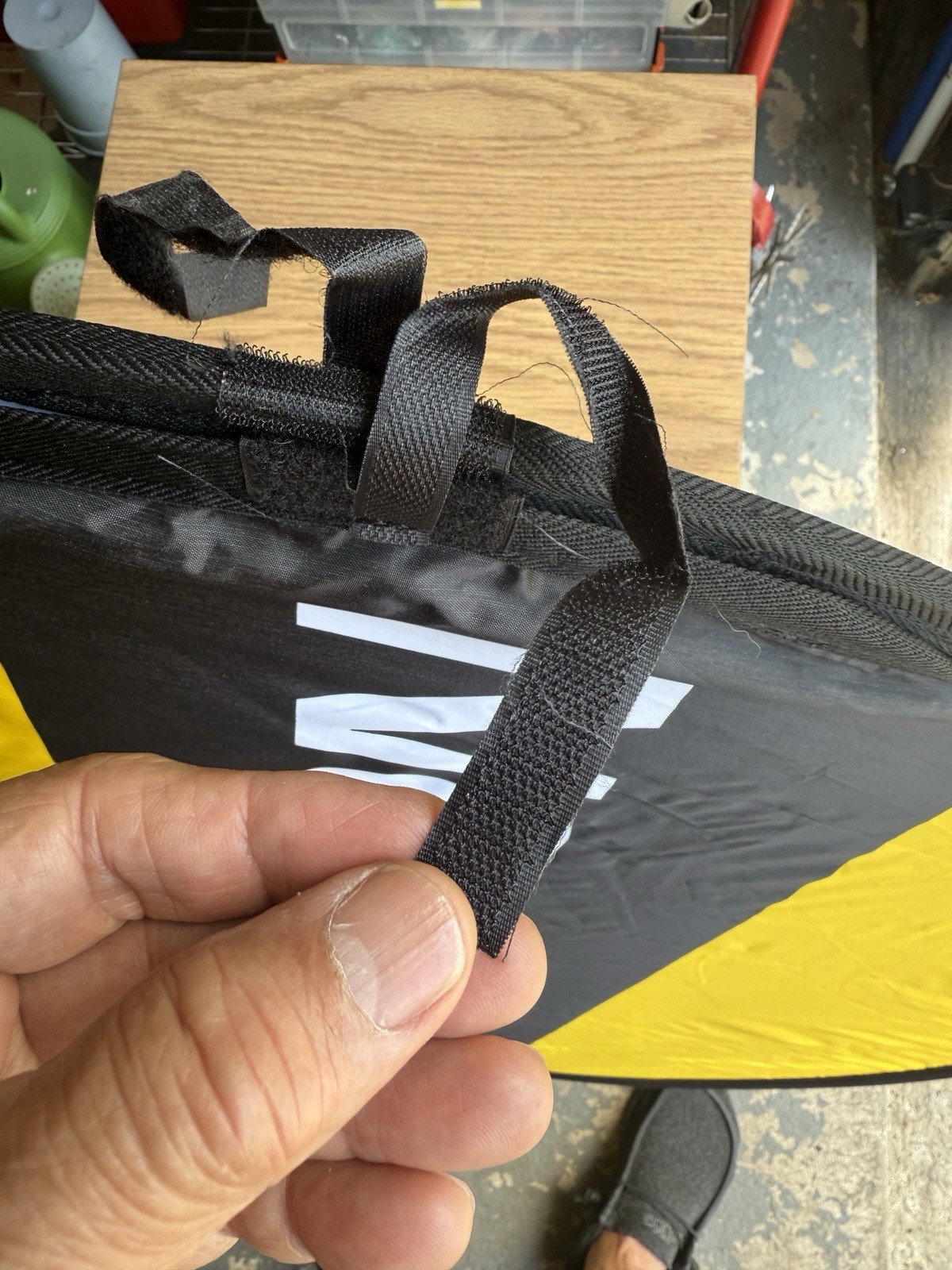 Portable Information Sign-Yellow & Black Pop-Up Display 3&prime; Foldable Easy Carry