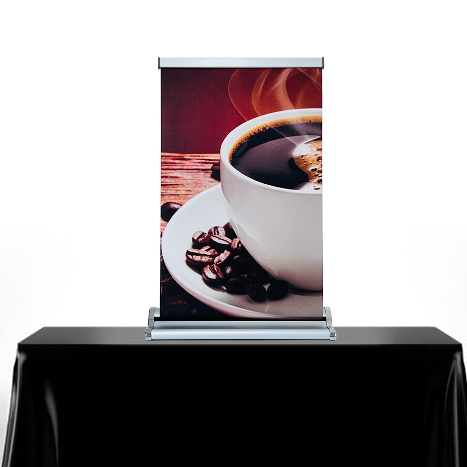 Deluxe Retractable Banner Stand 18&Prime;x20&Prime;-30&Prime; Adjustable Banner Stand Wide-base
