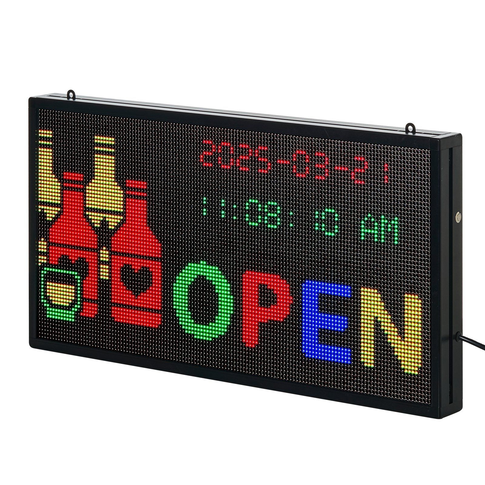 P5 27x14in Full-color Programmable LED Display for Digital Scrolling Sign