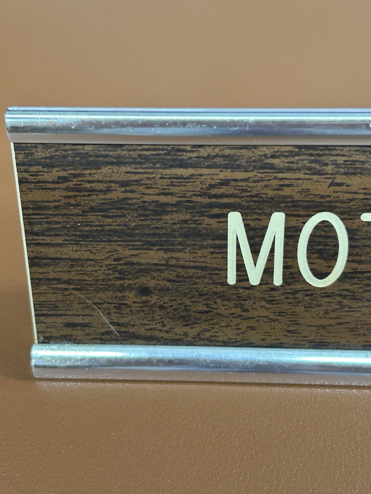 Motor Mouth Office Envy Retro Desk Sign Gag Gift White Elephant Office Humor