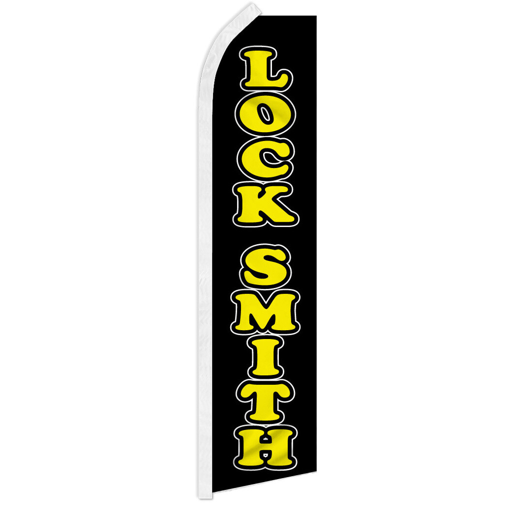 Lock Smith Swooper Feather Flutter Advertising Flag Locksmith