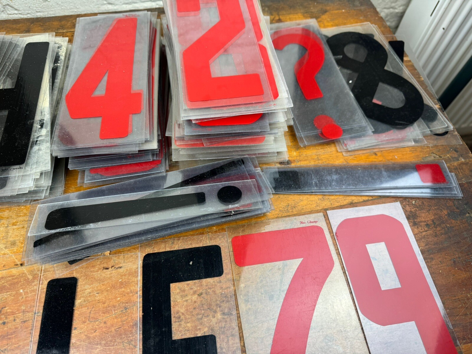 466 Flex Change LETTERS, NUMBERS, PUNCTUATION ~ 8 7/8&Prime;H, Sandwich Board, Cafe