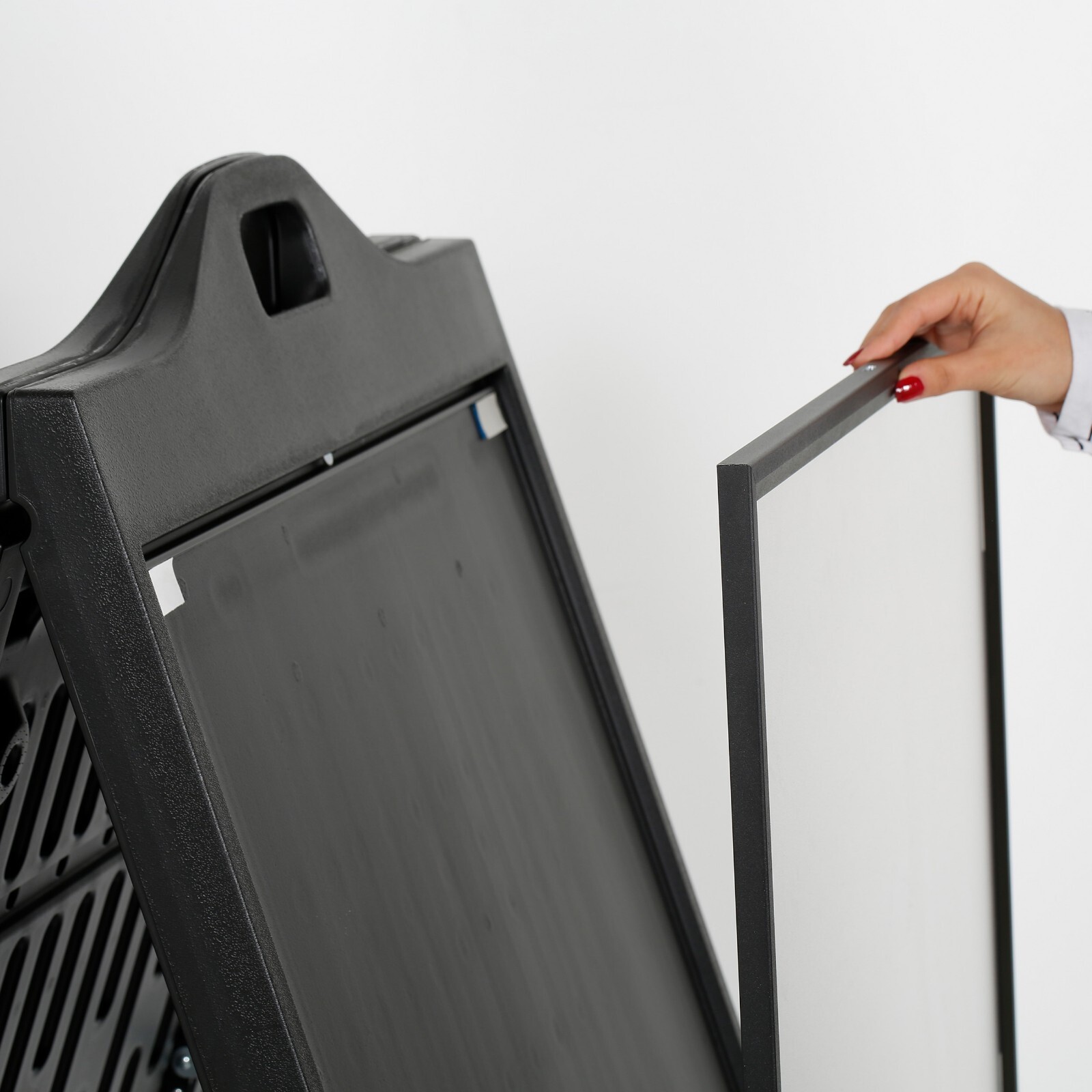 Double Sided Black A-Frame Sandwich Board Street SignPro 24×36&Prime; (Lot 3)