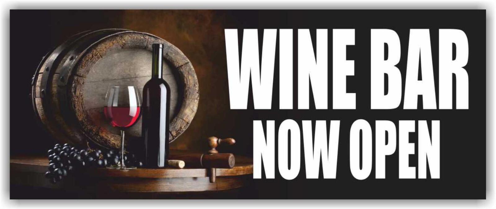 WINE BAR Advertising Banner Vinyl Sign Alcohol Store Beer Vodka Liquor Tasting