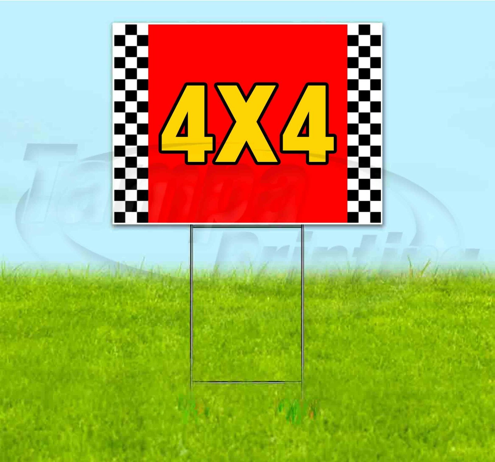 4X4 18×24 Yard Sign WITH STAKE Corrugated Bandit USA BUSINESS DEALERSHIP