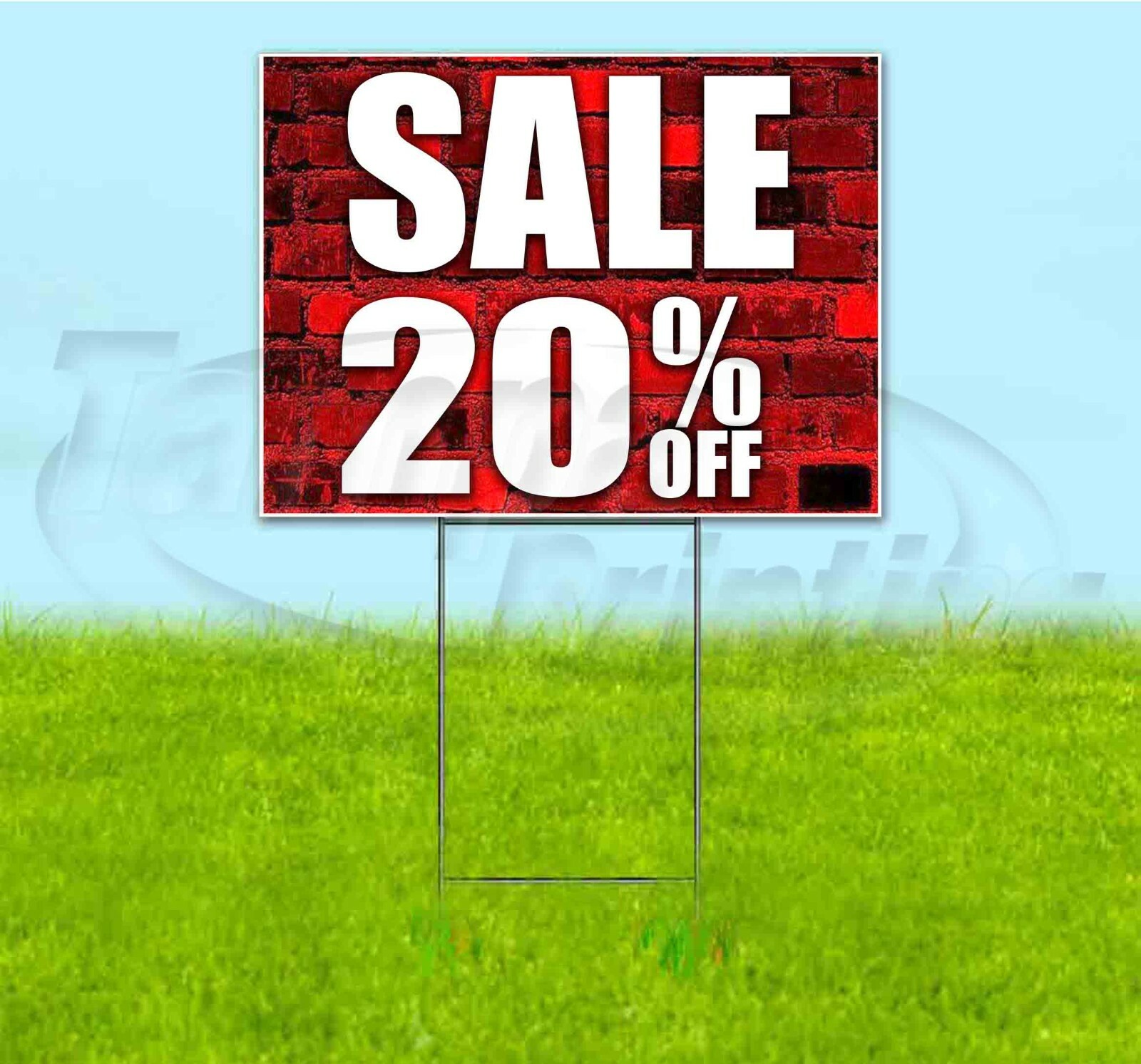 SALE 20% OFF 18×24 Yard Sign WITH STAKE Corrugated Bandit USA BUSINESS DEALS