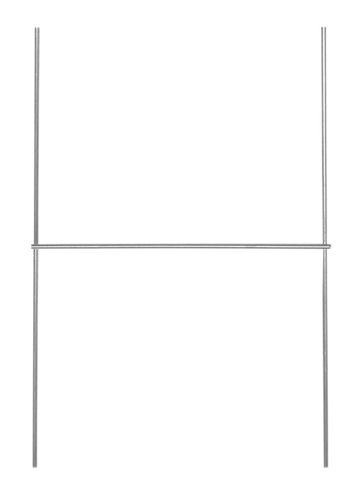 100 Pack of 10&Prime;x15&Prime; Wire Step Stakes Holder Yard Sign Metal Corrugated Stands