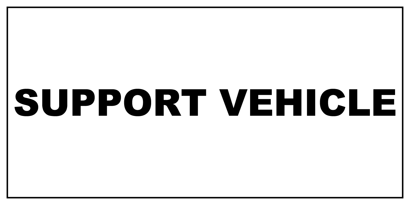 Support Vehicle Black Car Door Magnets Magnetic Signs-Qty 2