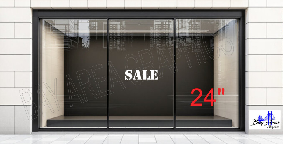 STORE SALE SIGN VINYL DECAL WINDOW EXTERIOR WATERPROOF MADE WITH ORACAL 651