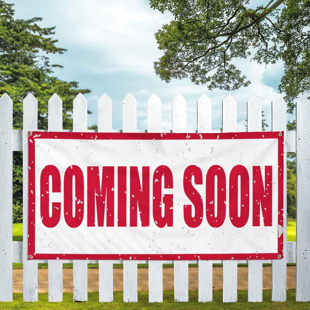 Vinyl Banner Multiple Sizes Coming Soon Business D Business Coming Soon Outdoor