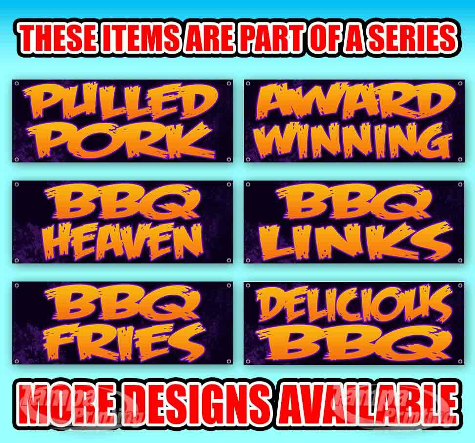 SMOKED BBQ Advertising Vinyl Banner Flag Sign Many Sizes Available USA BARBECUE