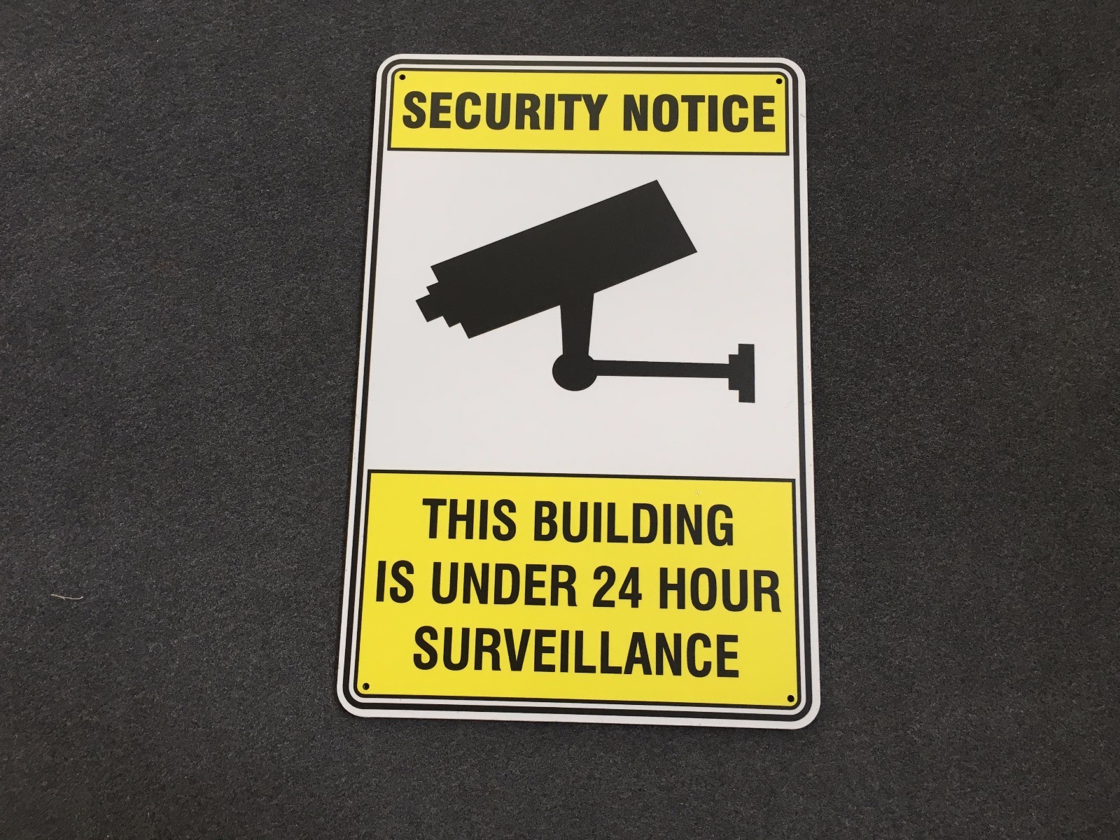 Security Notice CCTV 24 Hour Surveillance Camera METAL Sign 200mmx300mm