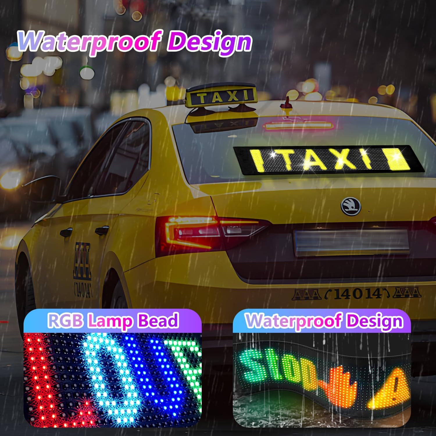 LED Sign, 23&Prime;X5&Prime; Programmable LED Sign with Bluetooth APP Control – Huge Bright