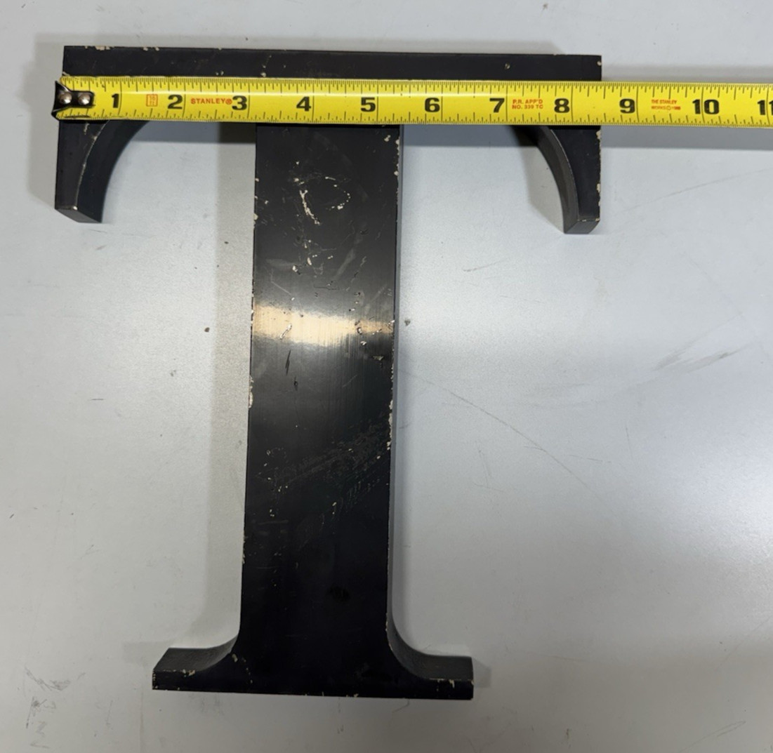 Gemini Inc 10” Cast Aluminum Architectural Letter Sign Black Commercial Letters
