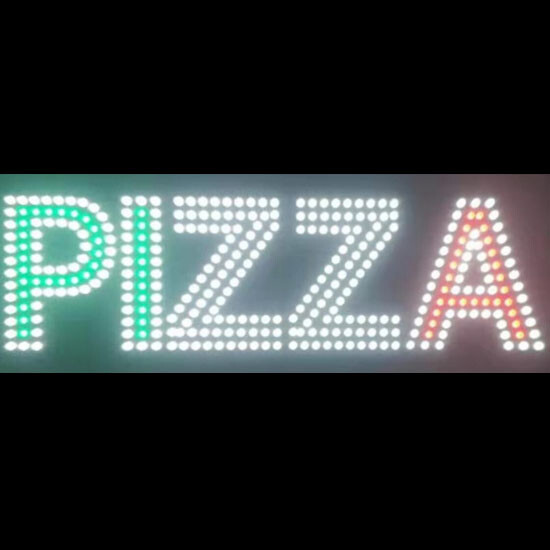 LED HOT WINGS SIGN (7&Prime;X32&Prime; INCH) – WHITE / RED